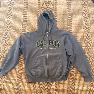 Vintage Cal Poly zip up hoodie